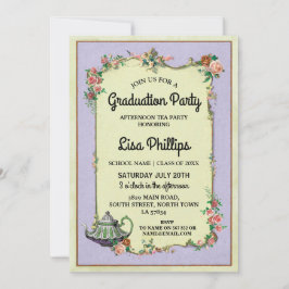 Invitación a la fiesta de graduación de flor Marav