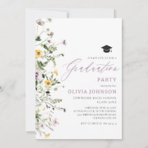 Invitación a la fiesta de graduación de Flor Silve