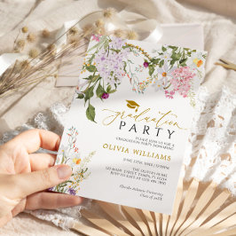 Invitación a la fiesta de graduación de Flores Sil