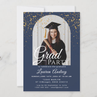 Invitación a la Fiesta de Graduación de Foto