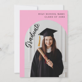 Invitación a la Fiesta de Graduación de Foto