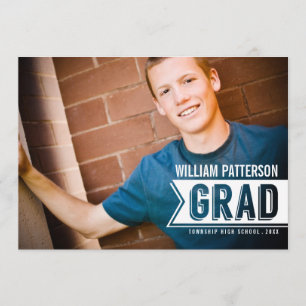 Invitación a la fiesta de graduación de foto de gr