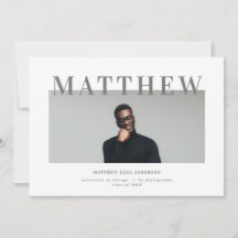 Invitación a la fiesta de graduación de fotografía