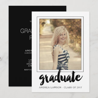 Invitación a la fiesta de graduación de fotografía