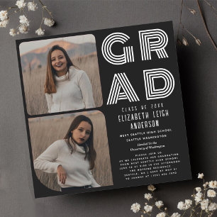 Invitación a la fiesta de graduación de fotografía
