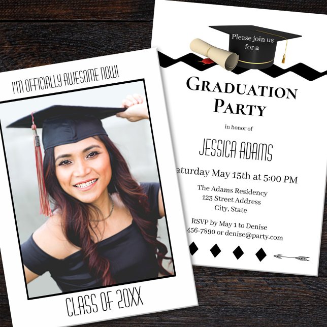 Invitación a la fiesta de graduación de fotografía (Subido por el creador)
