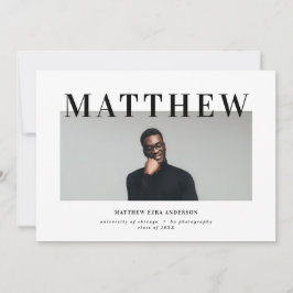 Invitación a la fiesta de graduación de fotografía