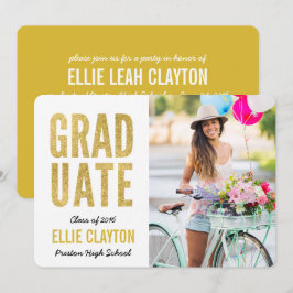 Invitación a la fiesta de graduación de fotografía