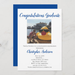 Invitación a la fiesta de graduación de fotos