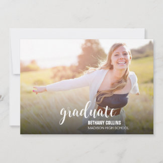 Invitación a la fiesta de graduación de fotos con 