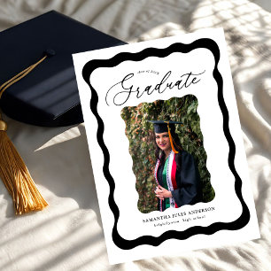 Invitación a la fiesta de graduación de fotos con 