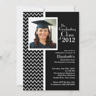 Invitación a la fiesta de graduación de fotos de C