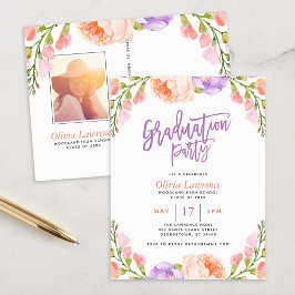 Invitación a la fiesta de graduación de fotos de c