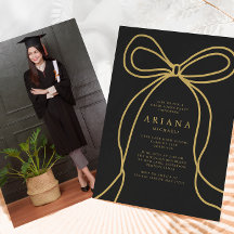 Invitación a la fiesta de graduación de fotos de G