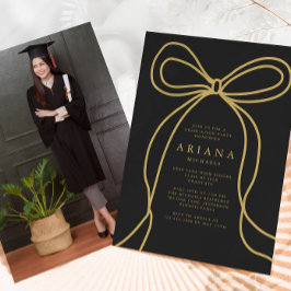 Invitación a la fiesta de graduación de fotos de G