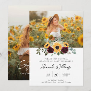 Invitación a la fiesta de graduación de fotos de g