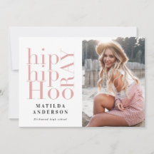 Invitación a la fiesta de graduación de fotos de h