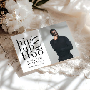 Invitación a la fiesta de graduación de fotos de h