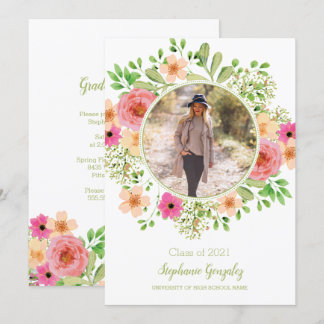 Invitación a la fiesta de graduación de fotos de l