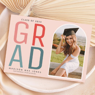 Invitación a la fiesta de graduación de fotos de M