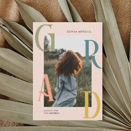 Invitación a la fiesta de graduación de fotos de m