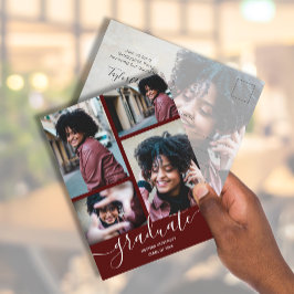 Invitación a la fiesta de graduación de fotos de m