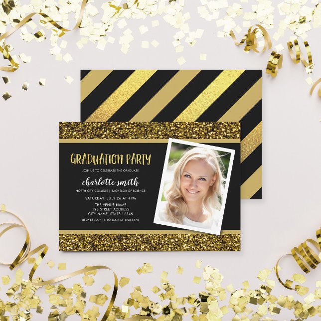 Invitación a la fiesta de graduación de fotos de P (Subido por el creador)