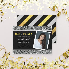Invitación a la fiesta de graduación de fotos de P