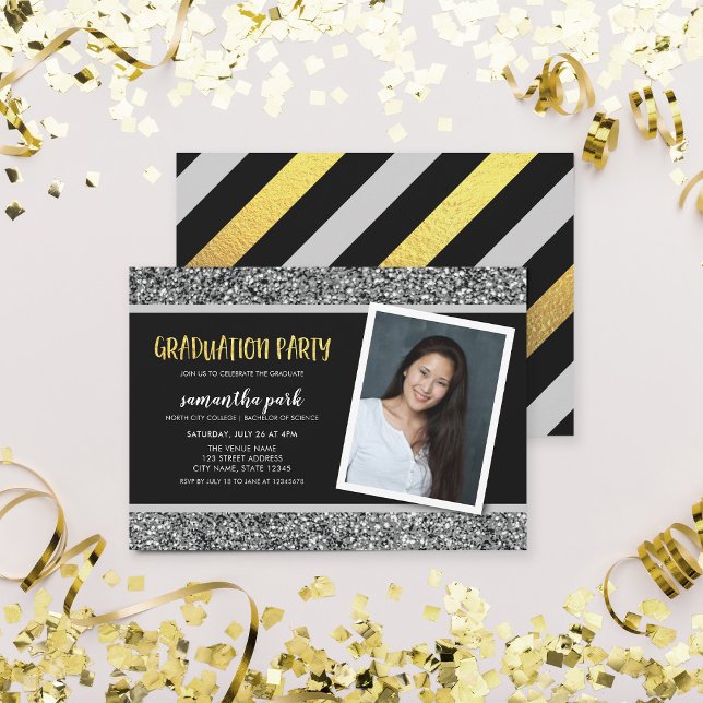 Invitación a la fiesta de graduación de fotos de P (Subido por el creador)
