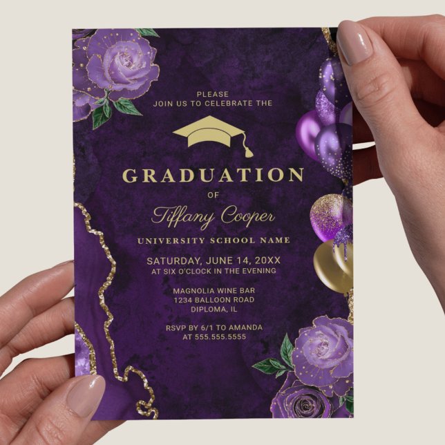 Invitación a la fiesta de graduación de fotos de P (Subido por el creador)