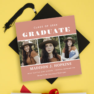 Invitación a la fiesta de graduación de fotos de P