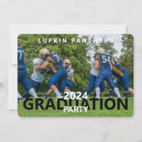 Invitación a la fiesta de graduación de fotos de T