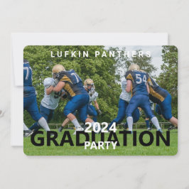 Invitación a la fiesta de graduación de fotos de T