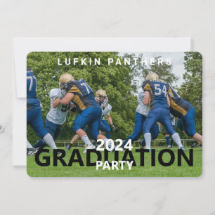 Invitación a la fiesta de graduación de fotos de T