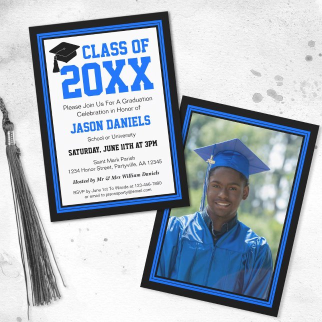 Invitación a la fiesta de graduación de fotos en a (Subido por el creador)