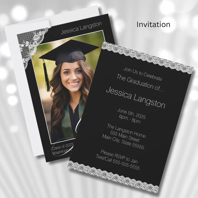 Invitación a la fiesta de graduación de fotos en c (Subido por el creador)