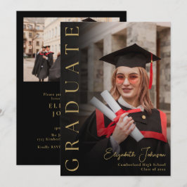 Invitación a la fiesta de graduación de fotos en n