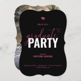 Invitación a la fiesta de graduación de fotos en n