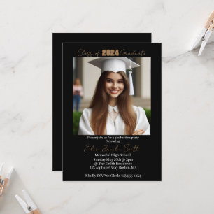 Invitación a la fiesta de graduación de fotos - In
