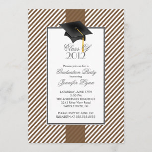 Invitación a la fiesta de graduación de franja mar