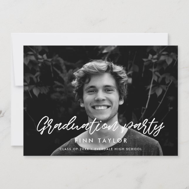 Invitación a la fiesta de graduación de fuentes mo (Anverso)