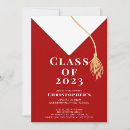 Invitación a la fiesta de graduación de Grad Cap