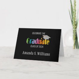 Invitación a la fiesta de graduación de Grad Cap