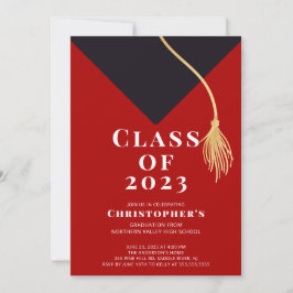 Invitación a la fiesta de graduación de Grad Cap