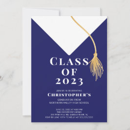 Invitación a la fiesta de graduación de Grad Cap