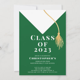 Invitación a la fiesta de graduación de Grad Cap