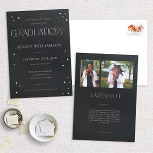 Invitación a la fiesta de graduación de grado de E