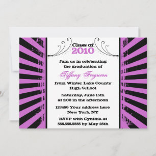 Invitación a la fiesta de graduación de Grunge Mor