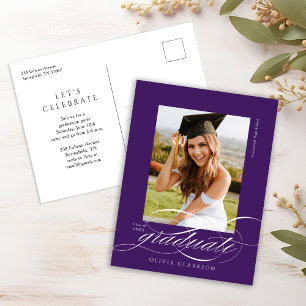 Invitación a la fiesta de graduación de guion de c