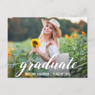 Invitación a la fiesta de graduación de guión mode